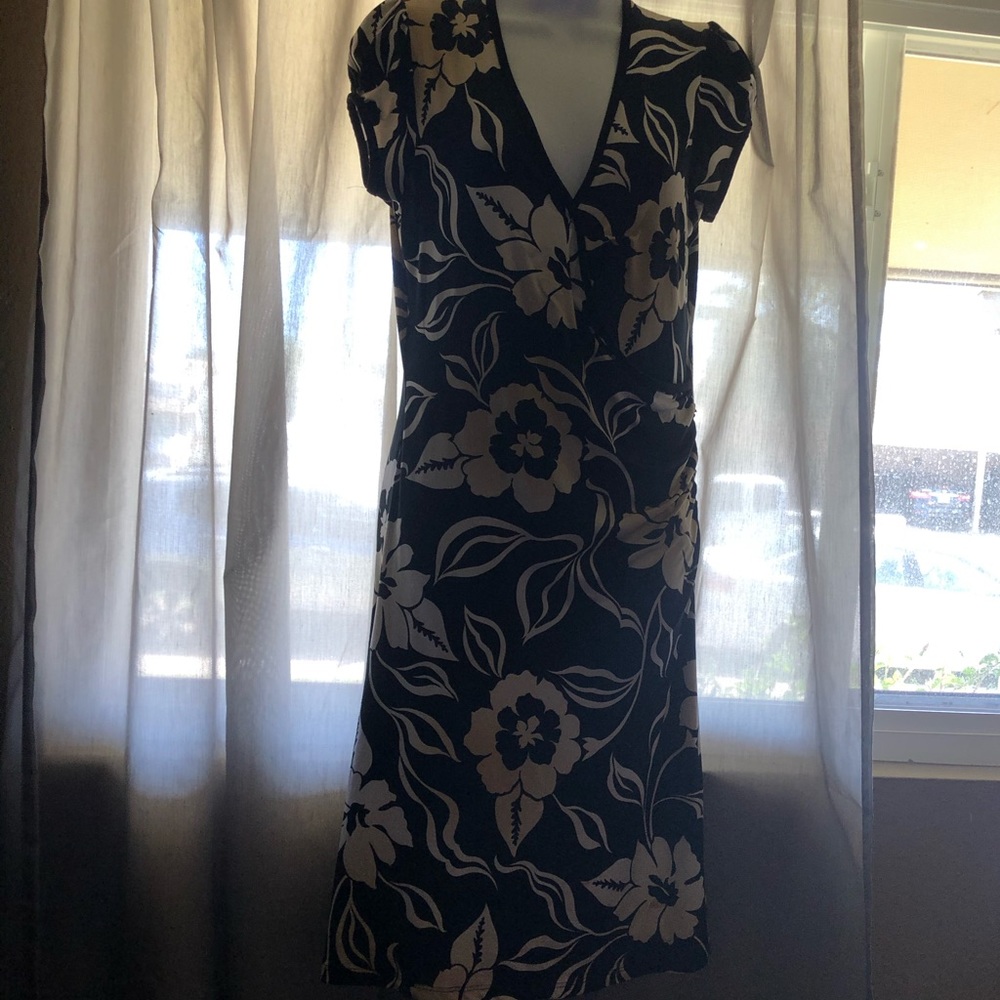 Adorable Floral Wrap Dress
